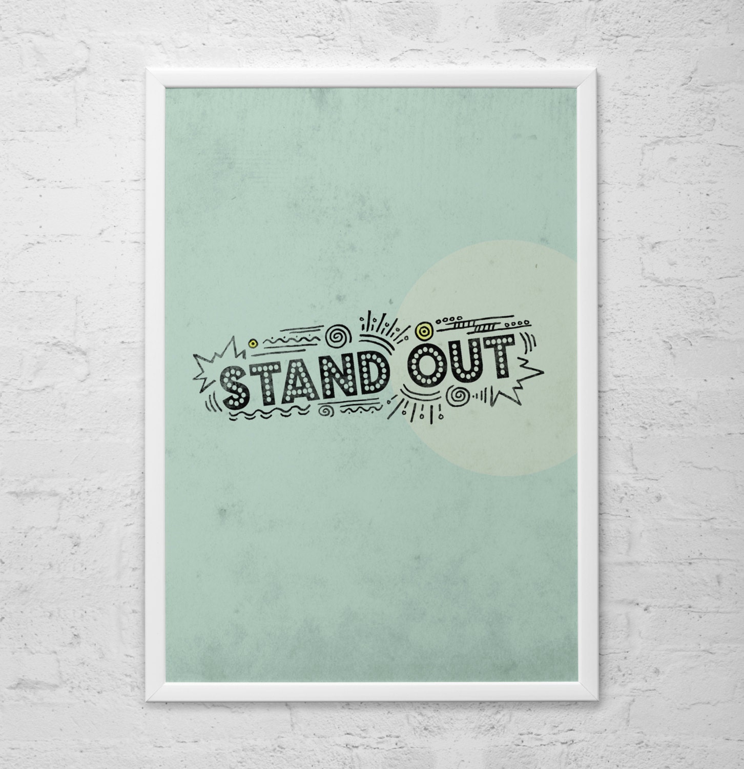 Stand Out - 16 x 20 print - inspirational word art