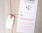 EmmieBean gift card- Give the gift of an illustrated portrait