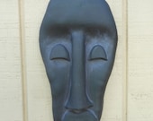 Moai Man Stoneware wall sculpture