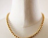 Vintage Gold Beaded Necklace