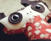 Red Skull Vampire Bat Plush