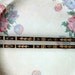 1 pair custom initialled 10 inch upcycled bamboo chopsticks, tree star design