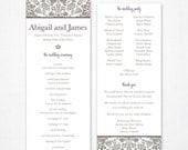 Abrielle Wedding Program (Printable)
