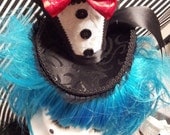 Tuxedo Mini Top Hat Goth Burlesque Magician Lolita Cosplay Fancy Fascinator