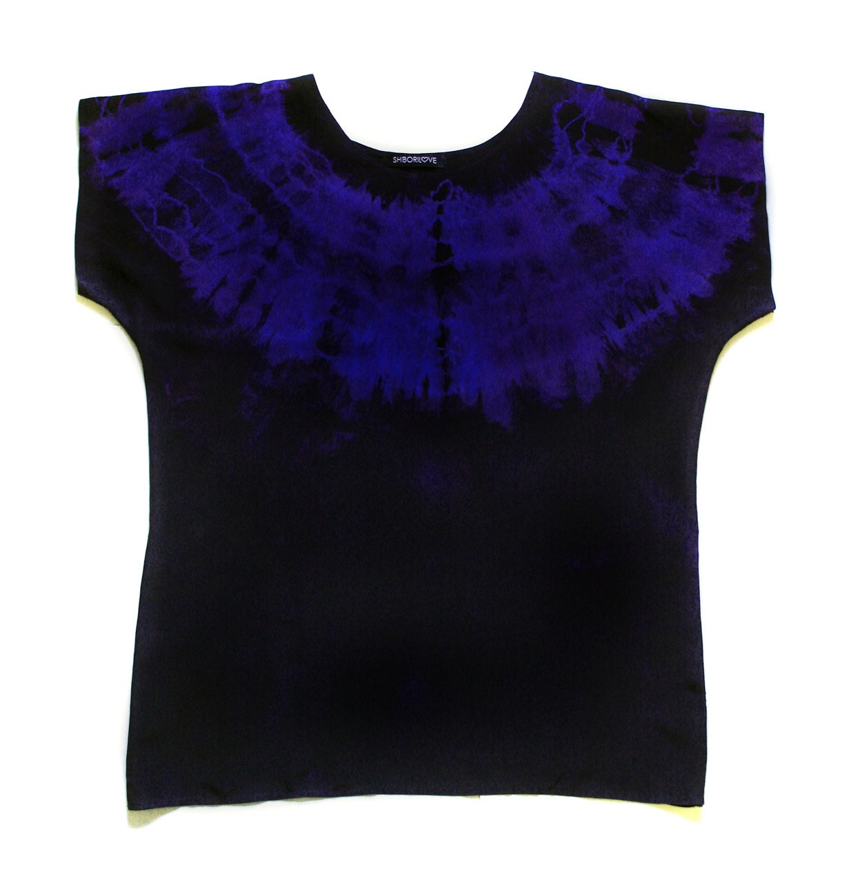 Tie Dye Shibori Silk Top