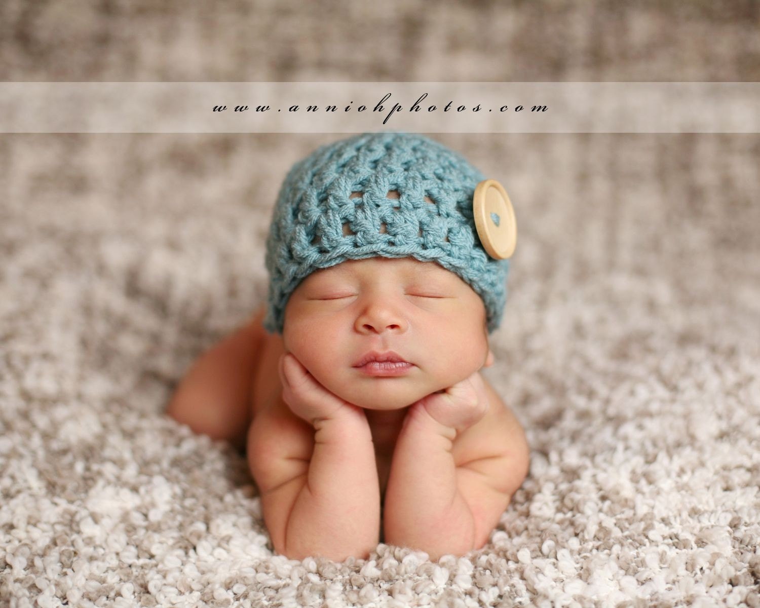 CROCHET PATTERN Newborn Hat Button Hat Baby by ...