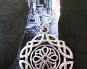 Pewter CELTIC Endless KNOT Irish Necklace