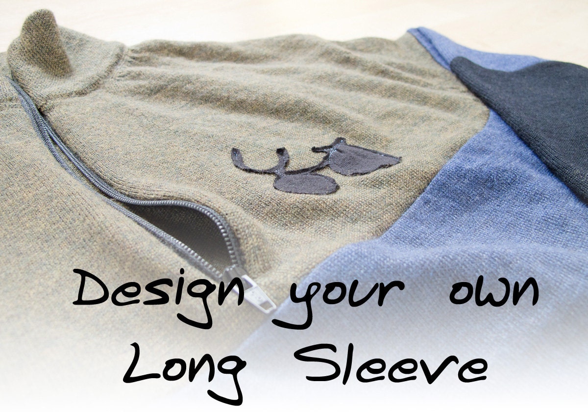 Design your own -- Mens long sleeve merino wool cycling jersey
