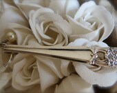 Vintage Flatware Key Ring - Silver-plate - Eternally Yours Pattern - Love