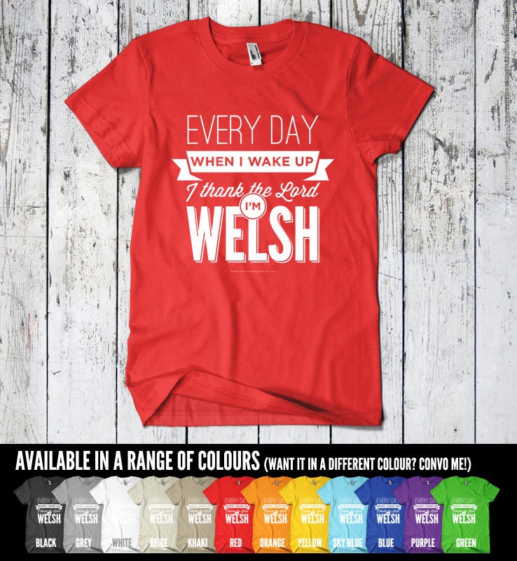 I'm Welsh Mens T-Shirt in Valleys Red