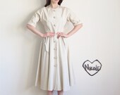 ecru mid century bride . 1940 ivory elope dress .extra small.small.xs .sale