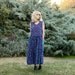 Floral Tank Dress-Pants Onesie - L