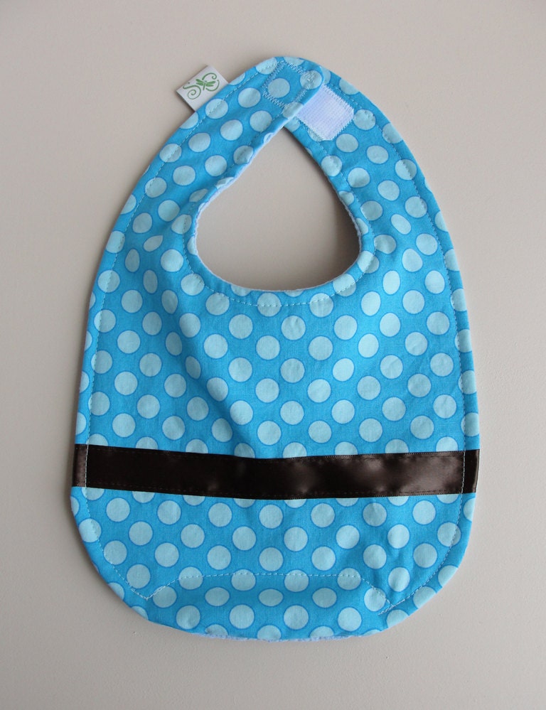 Blue Dots TEETHER BIB