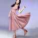 Pink maxi cotton dress  (538)