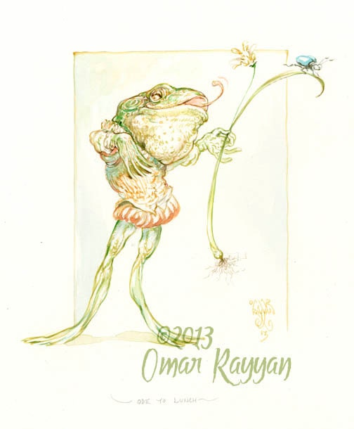 Ode to Lunch (original watercolor painting)