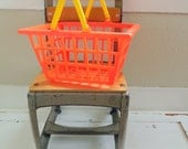 vintage plastic shopping basket toy