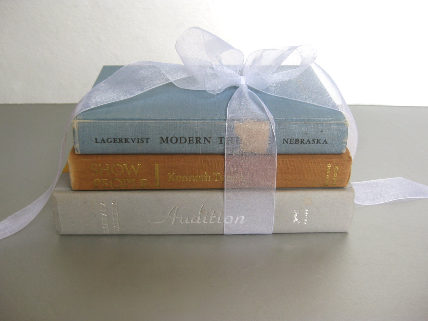 Vintage Book Bundle, Old Books, Theatre Decor, Vintage Decor, Blue, Cottage, Rustic, Shabby, Home Decor, Office Decor