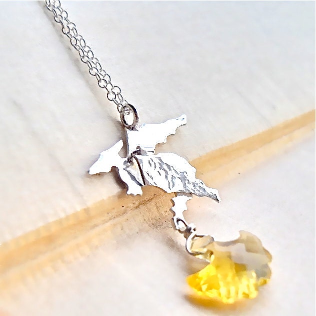 Smaug the Dragon Pendant With Moving Wing Ready to Ship