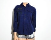 Vintage Cub Scouts 1970's Long Sleeve Grunge T Shirt Women's Small