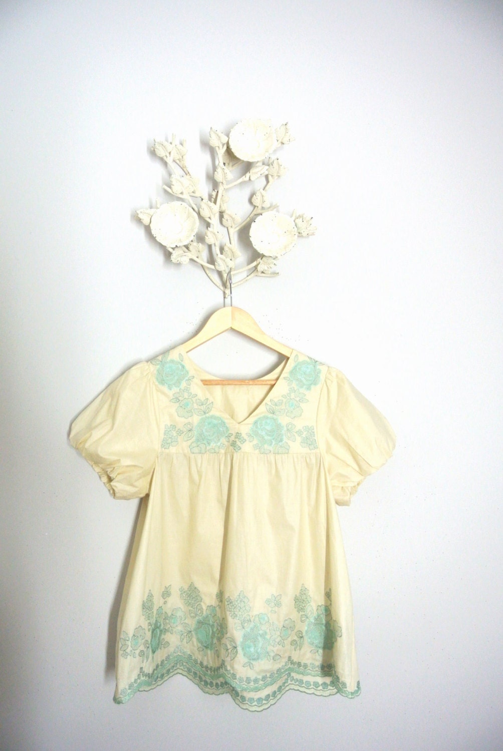 Boho chic shirt, romantic gypsy cowgirl glam tunic top dress, Country chic, Altered couture, Shabby, women's  blouse, true rebel clothing