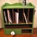 Rustic - Vintage - Organic Green Desk Organizer