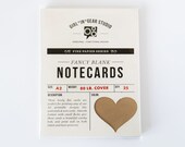 Blank Kraft Notecards - Pack of 25 A2 size (5.5 in x 4.25 in) 80 lb cover weight