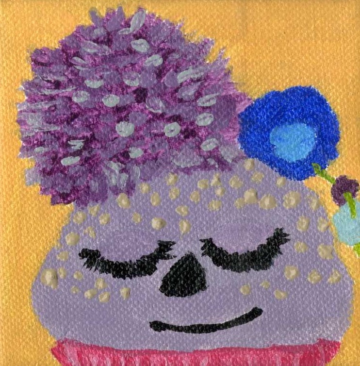 Kaitlin, a dreamer - original acrylic painting