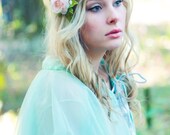 pink rose wedding flower bridal hair accessory