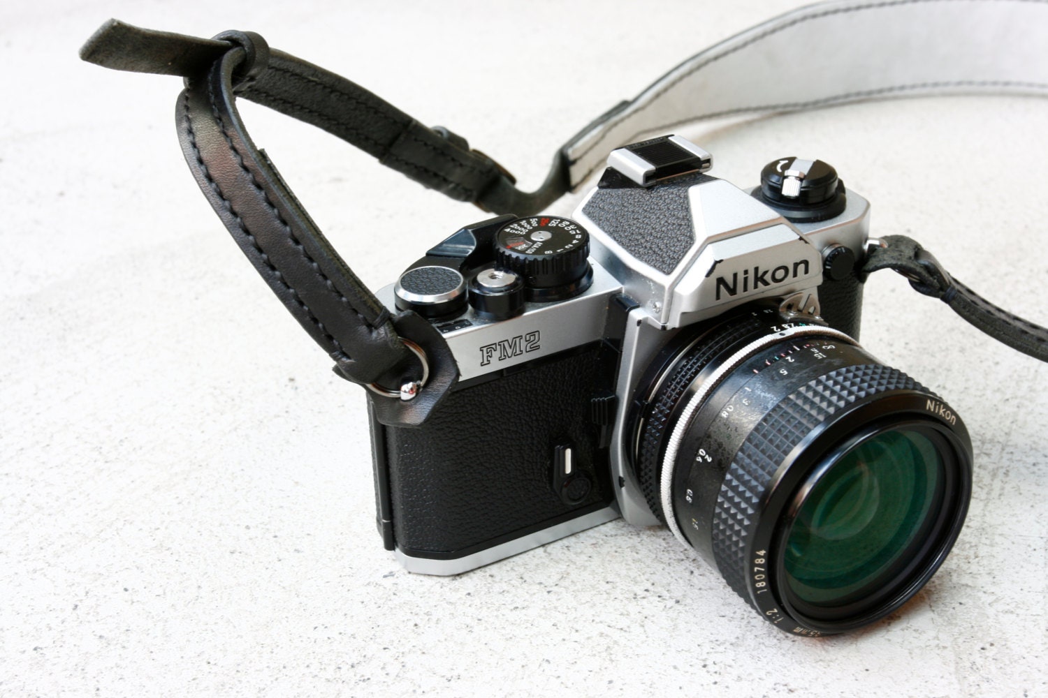 Black Premium Camera Neck Strap (RING) - made to order