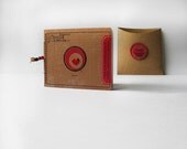 Upcycled mini journal // tiny notebook with pockets and case // graduation gift // mini travel journal