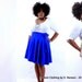 Red, Khaki, Royal Blue Wrap Skirt ( 2 - 14) 25" L