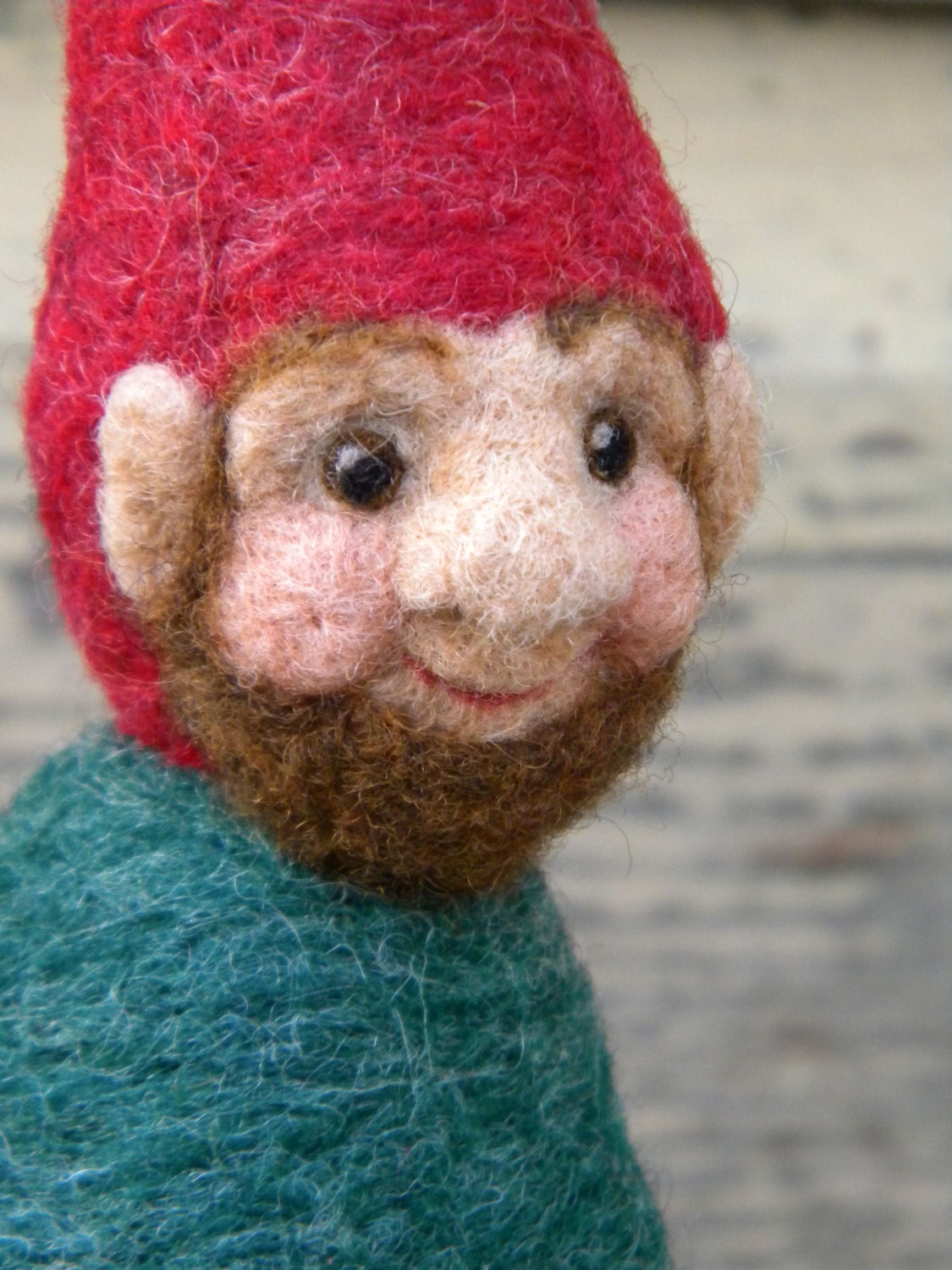 Needle Felted Gnome / Mr. B. - Bearded Garden Gnome