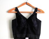 1950s sheer bralet corset crop top
