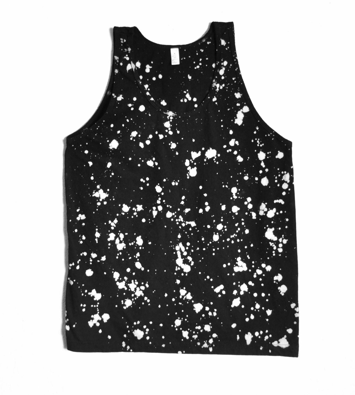 Black and Beige Snowflake Obsidian Tank Top