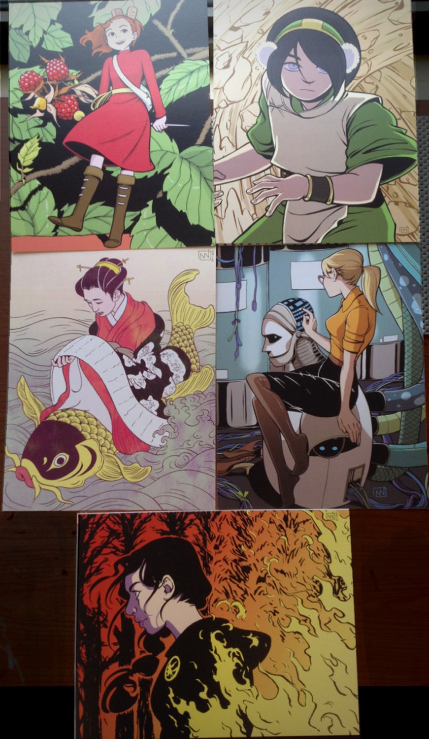 Five Print Set by Natalie Nourigat