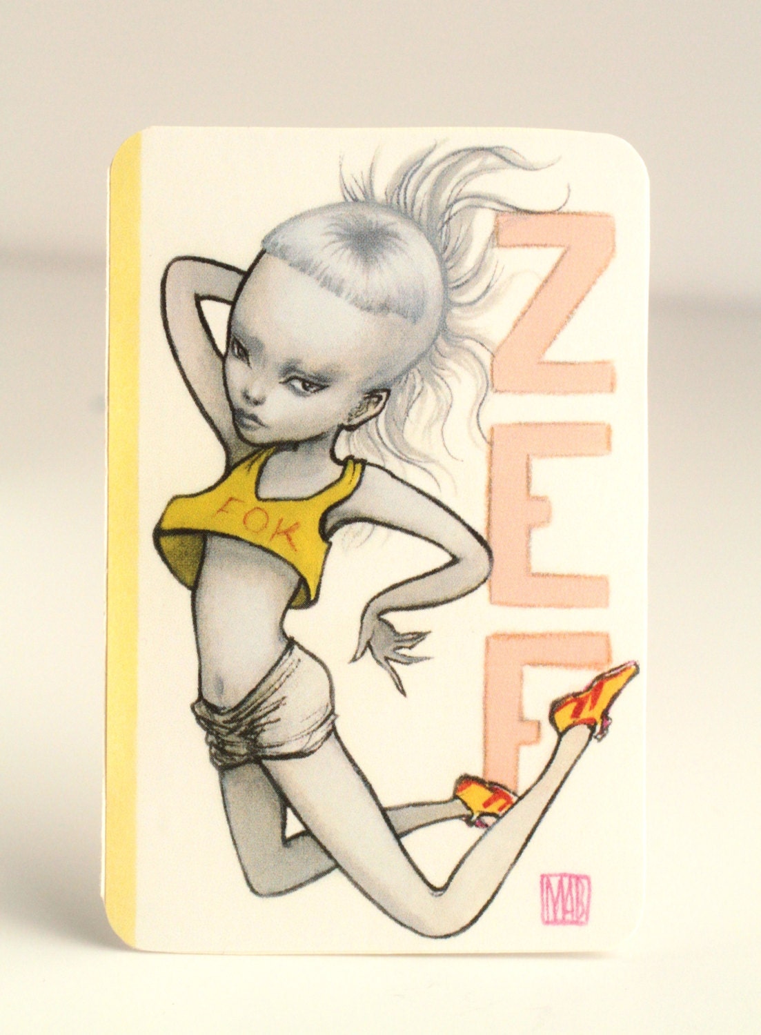 Yolandi - Zef - vinyl silkscreen sticker - by Mab Graves