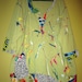 Plus size Kiwi Upcycled recycled hand painted Embellished tunic fits sizes thru 4x