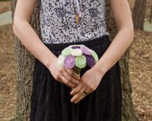 Custom Felt Flower Bouquet - The Candace Bouquet - Alternative fresh flowers - Rose Bouquet -