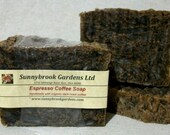 Espresso Coffee Handmade Hand-milled All Natural Soap, vegan friendly, handmade with organic espresso coffee