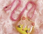 Lemon Tart Bear Necklace
