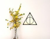 SALE / / / Triangle Circle Wall Mirror Geometric / Handmade Wall Mirror