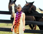 Scarf. Ruffle Scarf. Felted Scarf. Gradient Scarf. Ombre Scarf. Handmade Merino Wool Scarf.