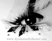 Black & White Color spLashes Feather False Eyelashes
