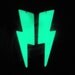 HUGE Lightning Bolt Earrings - Glow in the Dark Resin with Green Glitter