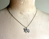 Horse Necklace Sterling Silver James Avery Vintage Charm 24" Box Chain Equestrian Jewelry