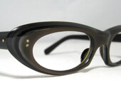 Vintage Cat Eye Glasses. Layered Color.