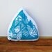 Plush Mountain Pillow. Hand Woodblock Printed. Customizable colors. Made to Order.