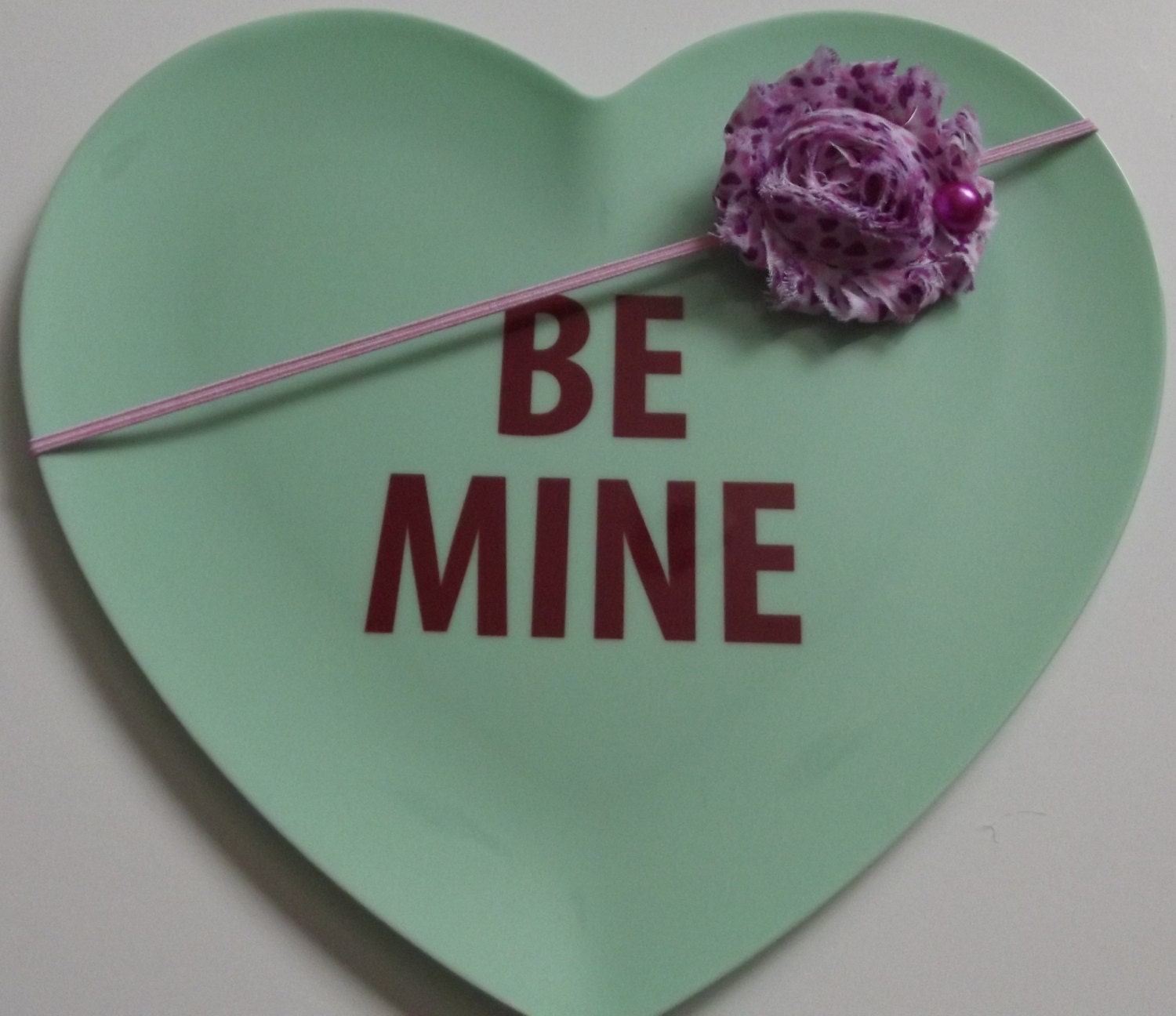 Valentine Hearts Purple and Pink Headband - Newborn - Baby - Infant - Toddler -Teen - Adult - Girl - Photo Prop