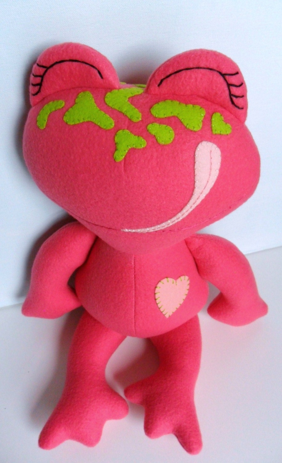Kids - Baby & Toddler - Stuffed Toy - Rag Doll - Frog - Watermelon Pink