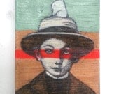 Zachariasz and Jens. Tiny artwork on wood
